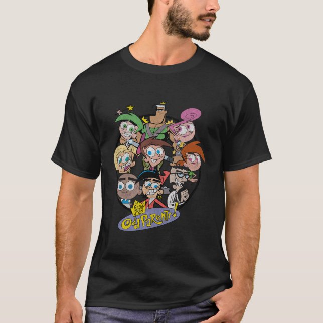 Camiseta Caracteres De Padres Bastante Ajenos En Marco (Anverso)