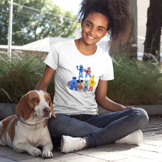 Camiseta Caracteres de Plaza Sésamo | Ser amable - Lenguaje (Person wearing t-shirt)