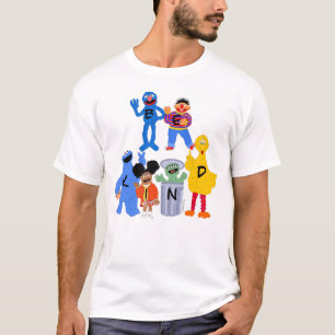 Camiseta Caracteres de Plaza Sésamo   Ser amable - Lenguaje