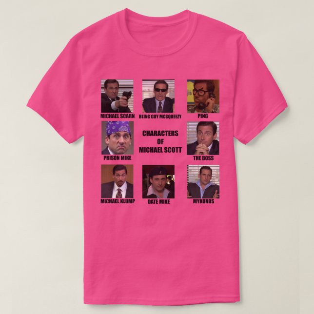 Camiseta Caracteres de Scott (Diseño del anverso)