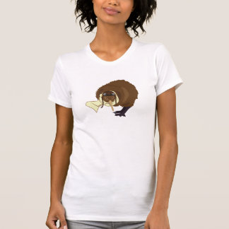 Camiseta caracteres del libro del símil del kiwi