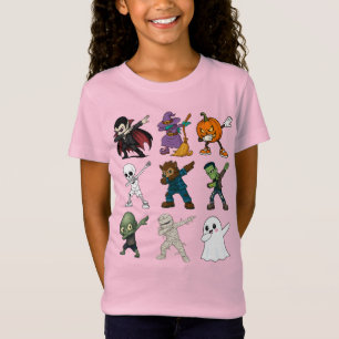 Camiseta Caracteres divertidos de Halloween Dabbing