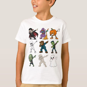 Camiseta Caracteres divertidos de Halloween Dabbing