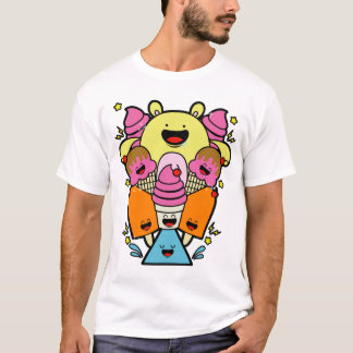 Camiseta Caracteres felices
