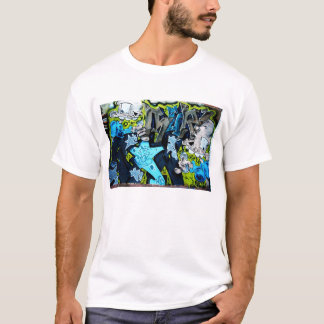 Camiseta Caracteres torpes de la pintada del estilo