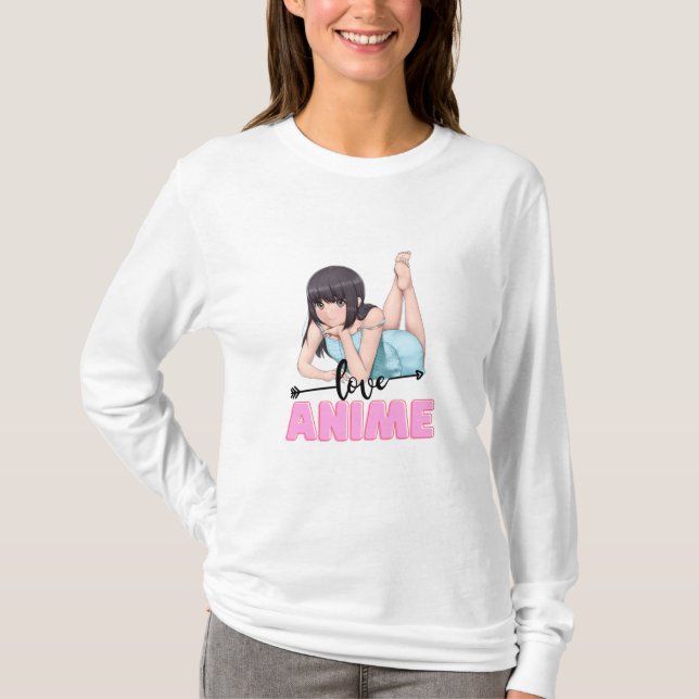 Camiseta "Caracteres únicos de anime - Perfecto para fans (Anverso)