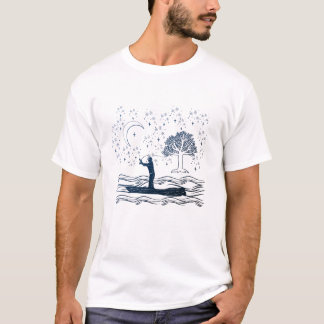 Camiseta Características, estrellas y luna