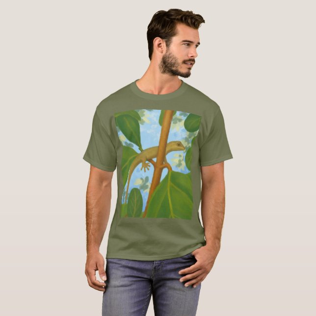 Camiseta ¡Caramba! Pintura de gecko (Anverso completo)