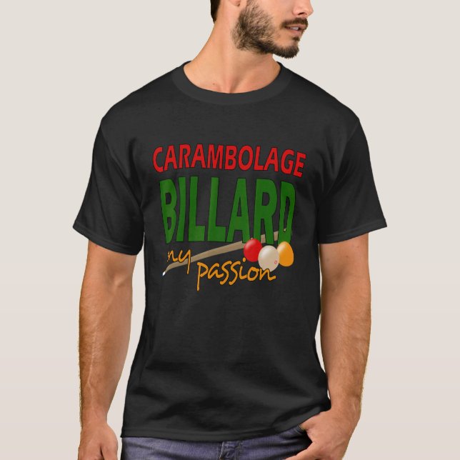 Camiseta Carambolage Billiard Club Sport (Anverso)