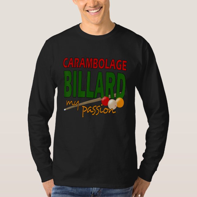 Camiseta Carambolage Billiard Club Sport (Anverso)