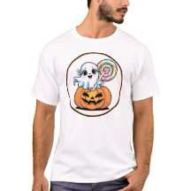 Caramelo de Halloween Fantasma en Calabaza