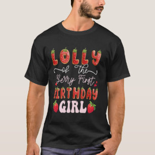 Camiseta Caramelo De La Primera Cumpleañera Fresa De La Fru