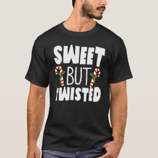 Camiseta Caramelo de Navidad Caña Dulce Pero Retorcida Navi