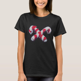 Camiseta Caramelo de Navidad en forma de bastón