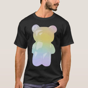 Camiseta Caramelo de Oso Gomoso Arcoíris Pastel