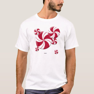 Camiseta Caramelo de Raya de Remolino de Menta