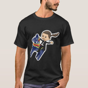 Camiseta Caramelo de Toblerone en un Caballo Dala Azul
