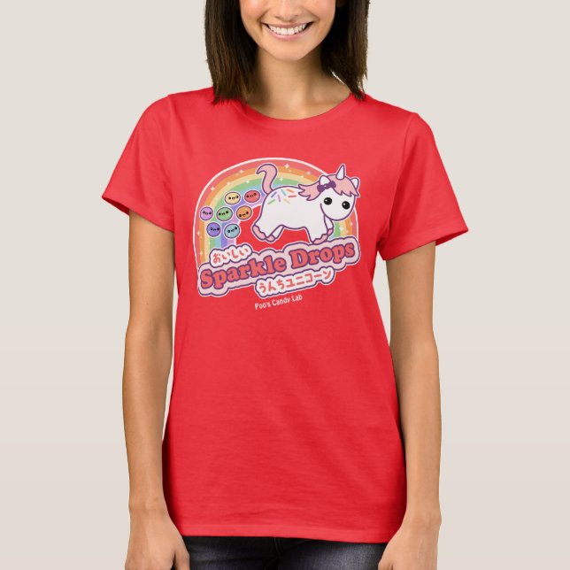 Camiseta Caramelo del impulso del unicornio (Anverso)