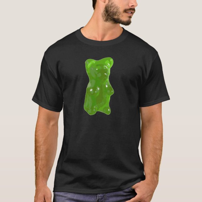 Camiseta Caramelo gomoso verde del oso (Anverso)