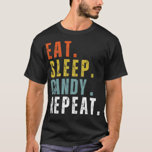 Camiseta caramelos como amante del sueño