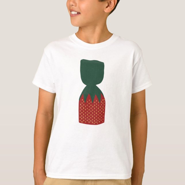 Camiseta Caramelos de Bombones de Fresa (Anverso)