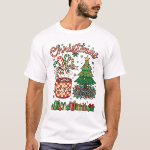 Camiseta Caramelos de Navidad Caña de Cacao Caos Árbol Taza