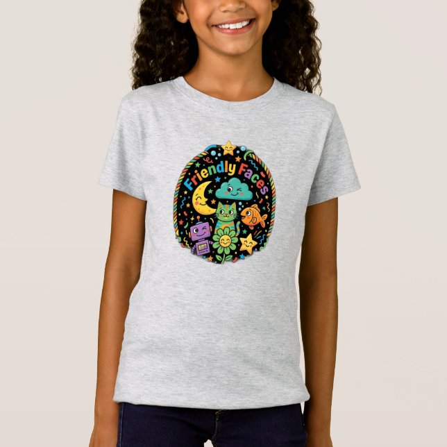 Camiseta Caras Amistosas (Anverso)