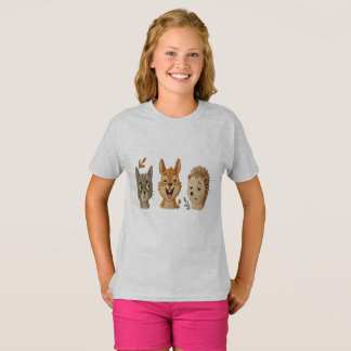 Camiseta Caras caprichosas del bosque – Adorables animales 