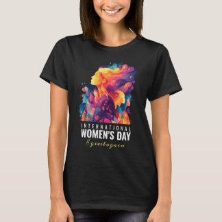 Camiseta Caras Coloridas Abstracto Día de la Mujer | IWD
