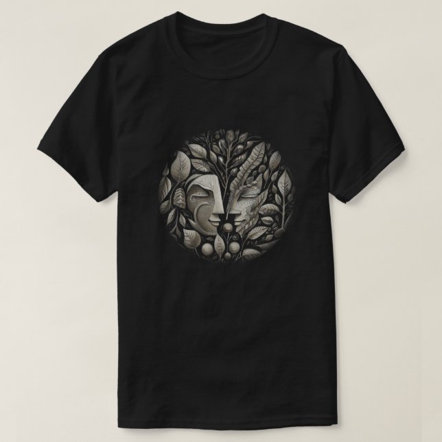 Camiseta Caras de bosque (Diseño del anverso)