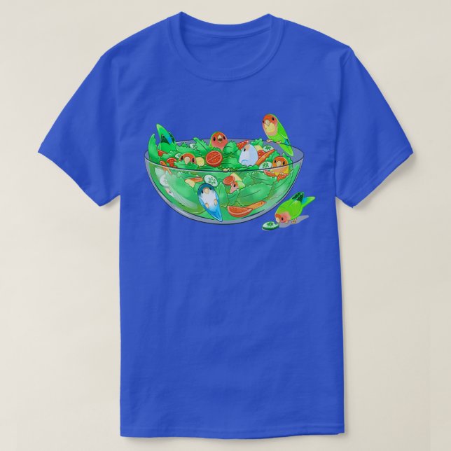 Camiseta Caras de ensalada de pájaro (Diseño del anverso)