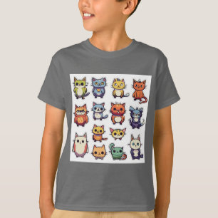 Camiseta Caras de gato