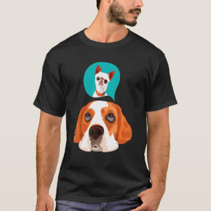 Camiseta Caras de perro de las mujeres adorables con perros