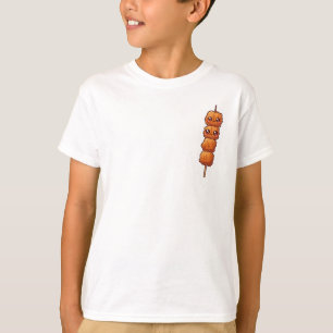 Camiseta Caras de Snack de Brocheta Lindas para Niños