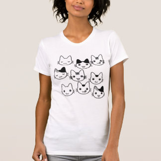 Camiseta ¡Caras del gatito por todas partes!!!