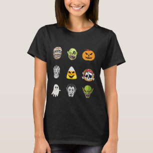Camiseta Caras Divertidas de Pirata Esqueleto Zombie Momia 