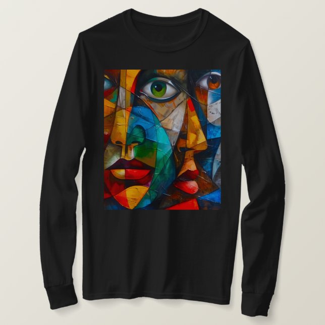 Camiseta Caras que conocemos (Anverso del diseño)