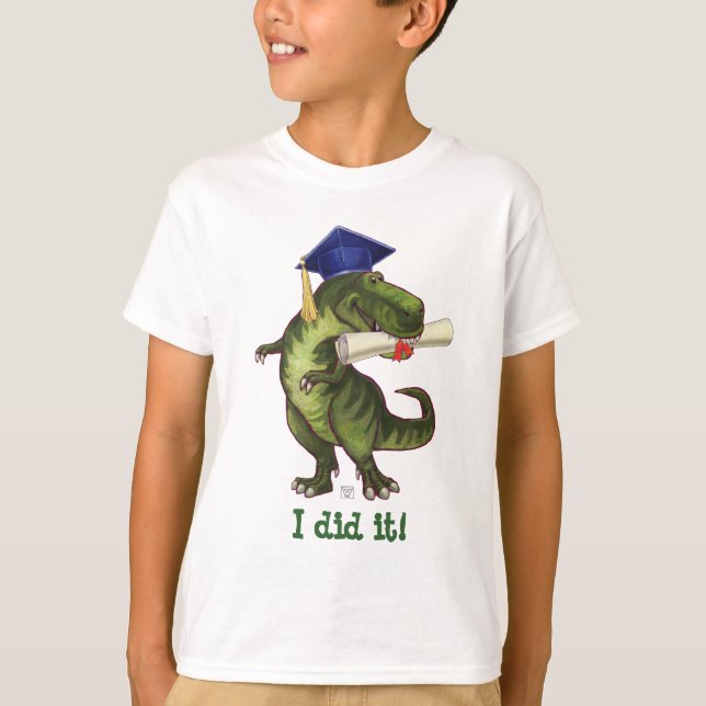 Camiseta Caras y caracoles TRex Dino Tees (Anverso)