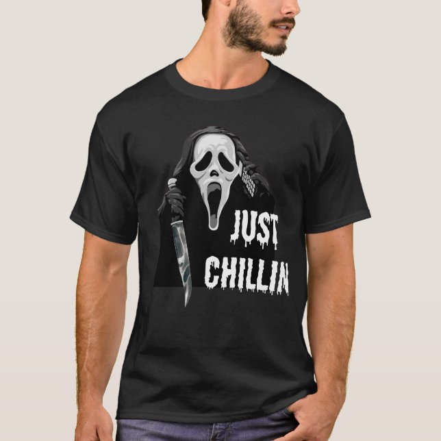 Camiseta carátula fantasma sólo chillin (Anverso)