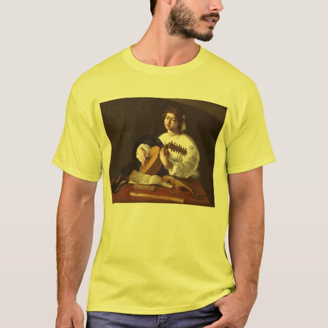 Camiseta Caravaggio - el jugador del laúd (Anverso)