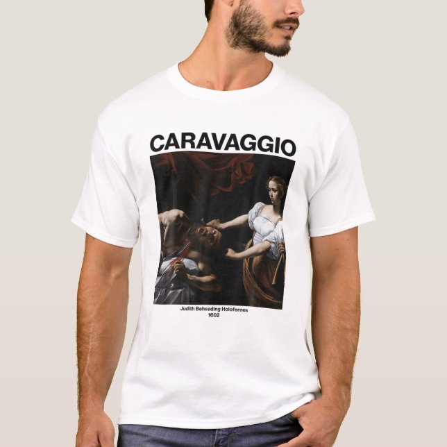 Camiseta Caravaggio - Judith Y Holofernes | Painti famoso (Anverso)