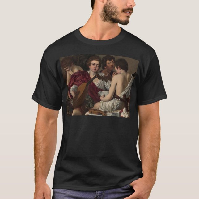 Camiseta Caravaggio - los músicos - ilustraciones clásicas (Anverso)