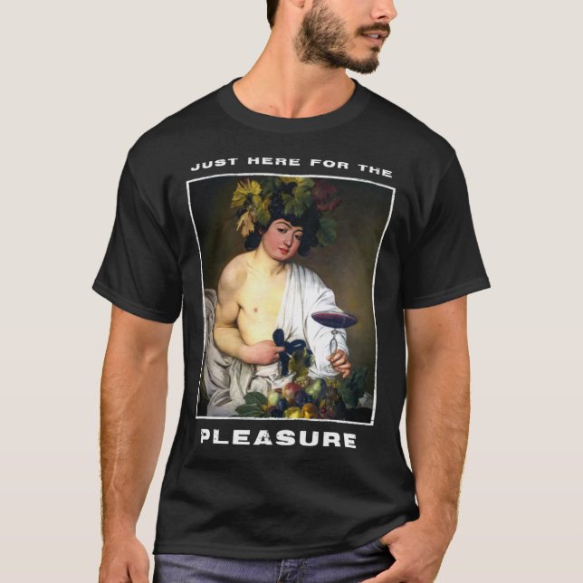 Camiseta Caravaggio Painting Bacchus for a Hedonist (Anverso)