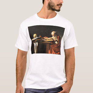 Camiseta Caravaggio - San Gerolamo - pintura del