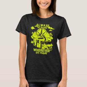 Camiseta Caravana camping trailer hogar móvil motor RV v