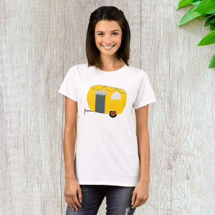 Camiseta Caravana Cute Amarilla