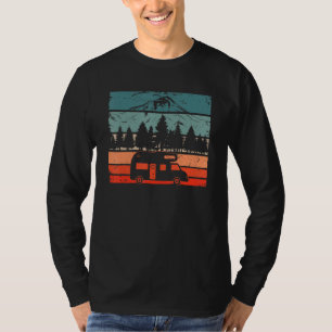 Camiseta Caravana de Campamento de Camioneta Retro 1