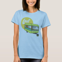 Caravana de verano perdida retro