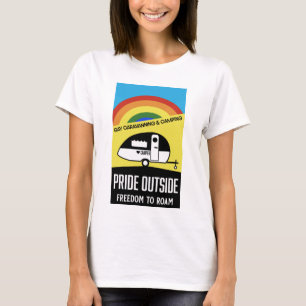 Camiseta Caravana gay acampando T-Shirt