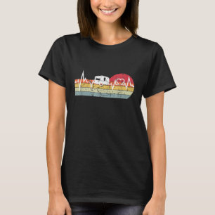 Camiseta Caravana Heartbeat Ekg Camper Camping Funny 1